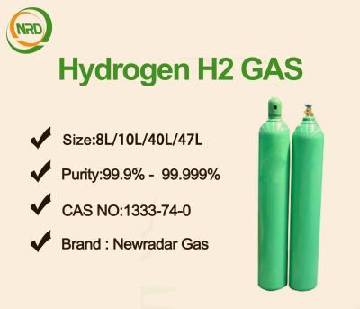 China Colorless High Purity Gases H2 Hydrogen Gas 0.8L - 80L Cylinders For Coolant for sale