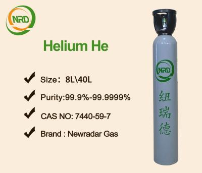 China Scientific High Purity Helium He Gas Packed In DOT Cylinders 10L - 50L for sale