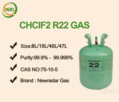 China CAS 75-45-6 CHClF2 Colorless HFC22 Gas Difluoromonochloromethane R22 Sweetish for sale