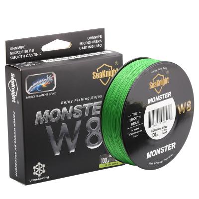 China Braided yarn seaknight sea knight 8 series 500 meters strong fishing line horse main line PE wear resistant braided fishing pe line for sale