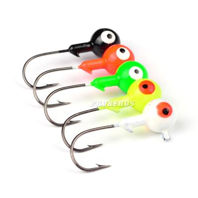 China BEROS PRO High Carbon Jig Head 1G/2G/3.5G/7G/10G 10pcs/bag High Carbon Steel Jig Head With Soft Lure Hook for sale