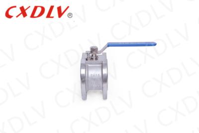 China Wafer Ball Valve with RPTFE or PPL Sealing Ring for sale