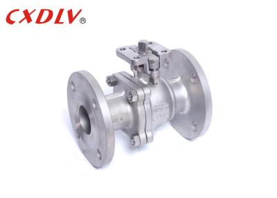 China Tipo de montagem direto tamanho nominal DN50 da flange de válvula da bola dos SS do atuador bonde ~ DN200 à venda