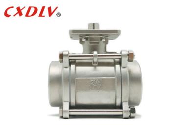 Chine Pouces de CF8M 1000wog BSPT 1 hydraulique 2 ont fileté l'acier inoxydable des prix de robinet à tournant sphérique à vendre