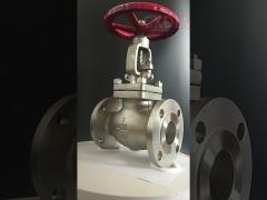 PTFE Gasket 150LB Handwheel SS 3 Inch Flanged Globe Valve