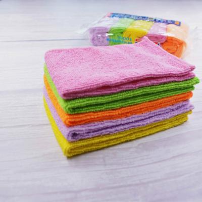 China Sustainable Hot Selling Cheap Custom Glass Kitchen Towel Microfibra Cleaning Cloth for sale