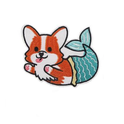 China Customization Logo Patch Squirrel Logo Design Iron On Embroidered Bags Patch for sale