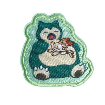 China Customization Logo Patch Heat Transfer Printing With Embroidery Combine Iron On Custom Logo Embroidery Patch for sale