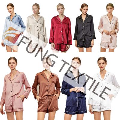 China Anti-pilling Fung 6002 made in China high quality and low price satin pajamas chemise for sale