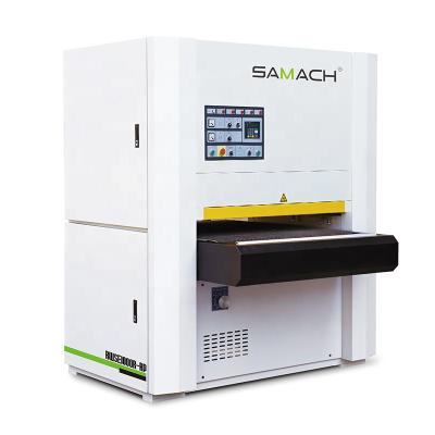 China Advertising Company SAMACH Bbench Sanding Machine Double Grinder Heads Wide Belt Sanding Machine for sale