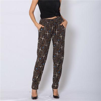 China 2021 New Arrival Custom Ladies Breathable Printed Casual Pants Loose Sports Ladies Jogging Pants Women Trousers for sale