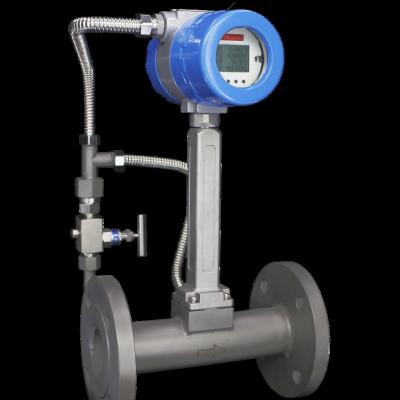 China SS304/SS316L Air and Variable Area 4-20mA Gas Flow Meters Output Steam Vortex Flow Meter for sale