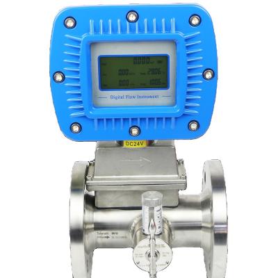 China High Accuracy Aluminum Alloy / Plastic Alloy Water Industry Gas Turbine Flow Meter for sale