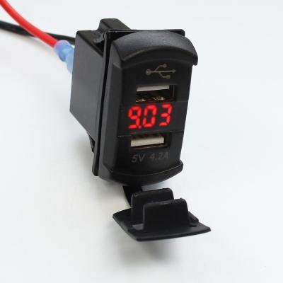 China High Quality Automotive Colorful Lights Battery USB Car Charger for sale