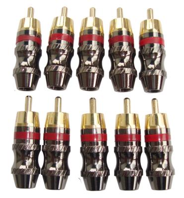 China audio & Video Male RCA Brass Connector, 10RA131MR for sale