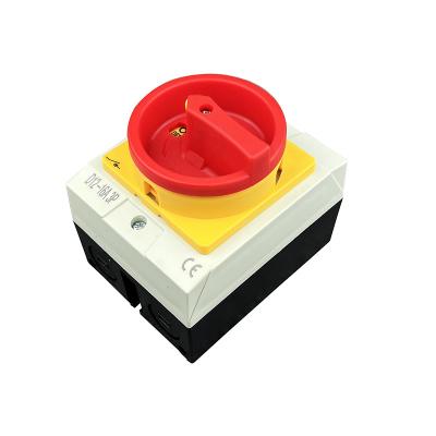 China D12-3P 16A Electrical industry IP65 isolator switch outdoor waterproof /isolating switch vistop for sale