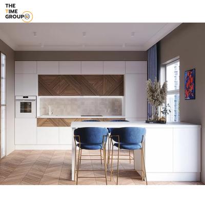 China Environment Friendly Full House Customized Modern Kitchen Cabinet with Assembly Pack Solid Wood Kitchen Cupboard for sale