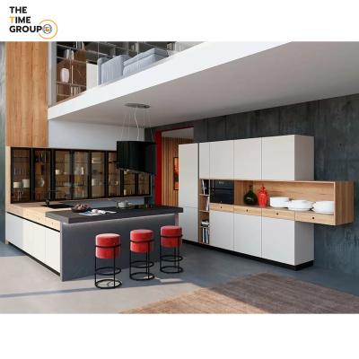 China Environment Friendly Remodeling House Modern Environment Friendly Kitchen with Contemporary Kitchen Island for sale