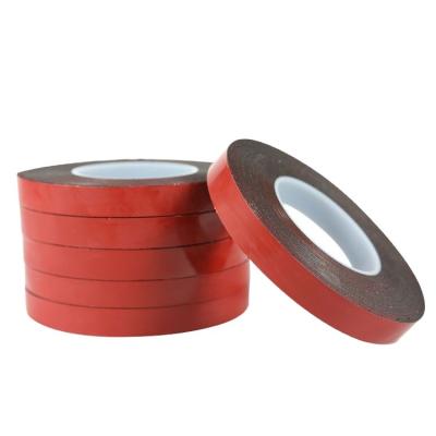 China Waterproof High Quality Red Strong Black Foam Car Sponge Film PE Double Sided Tape for sale