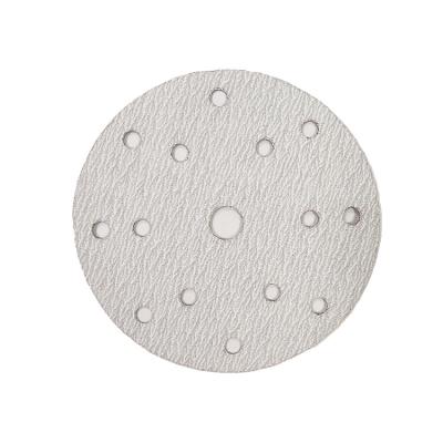 China Factory Price Polishing Stearate Coated White Dry Abrasive Rust Remover Portable Sanding Disc for sale