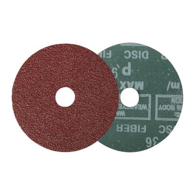 China 5 Inch Abrasive Fiber Disc Fiber Discs 125*22 Fiber Polishing Sanding Disc For Stainless Steel Metal for sale