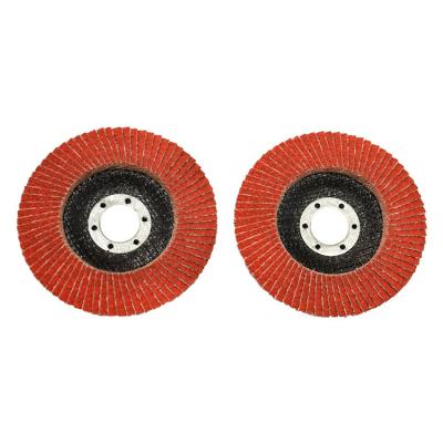 China Factory Supply Ceramic Abrasive Disc Polishing Flap Red Polished Flap Sanding Disc for sale