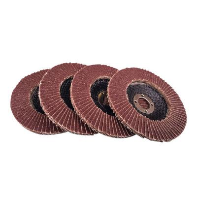 China 4.5 Inch Aluminum Oxide Metal Fin Polishing Disc for sale