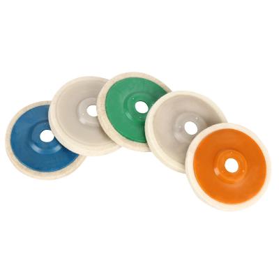 China Long Life High Performance Cheap Price Wool Felt Disc High Density 100mm Wheel Polishing Knives 125mm Deburring Felt Disc for sale