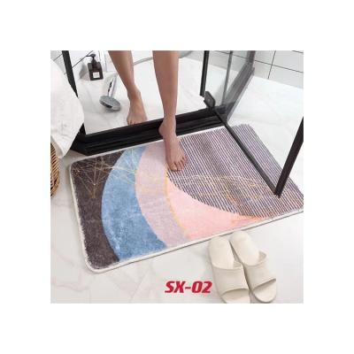 China A Practical And Colorful Bathroom Rug Super Absorbent Non-Slip Mat Washable for sale