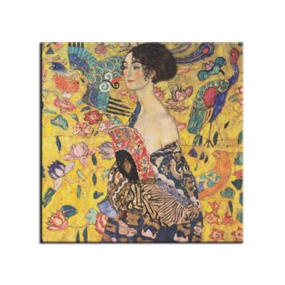 China 100% Custom Made Hand Painted Oil Painting Reproduction Canvas Famous Gustav Klimt Wall Decor for sale