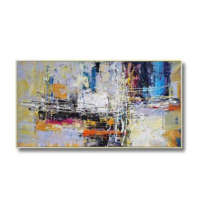 China 100% Factory Sale Hand Painted Modern Abstract Artwork Oil Painting Abstract Paintings for sale