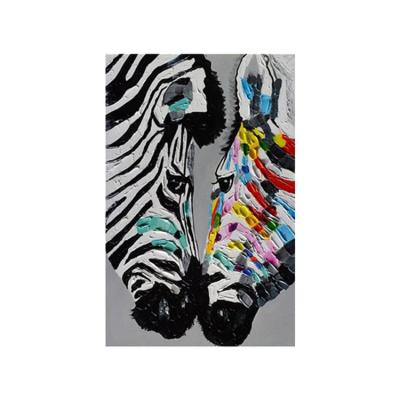 China 100% Hand Painted Best Selling Hand Painted Cute Home Decor Horse Animal Picture Painting for sale