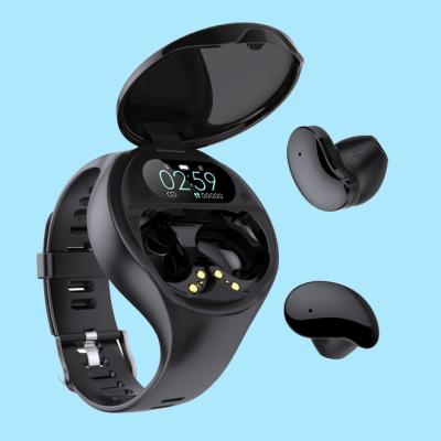 China 2020 New Arrival In-ear Earbuds BT Wireless Earphone Two In One Smart Watch Tws Earphone With Multi Functions for sale