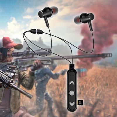 China Custom Neckband B5 BT5.0 Earbuds 9D Stereo Sound Earphone Noise Canceling MIC Neckband Wireless Earphone for sale