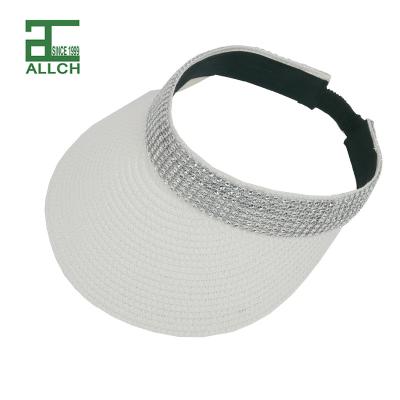 China ALLCH Straw Visor Hat Outdoor Women Sun Visor Summer Beach Fashion Eco-friendly Paper UV Hat for sale