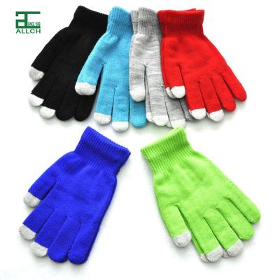 China Custom Outdoor Sports Acrylic Winter Gloves Touch Screen Plain ALLCH Warm Daily Life Gloves for sale