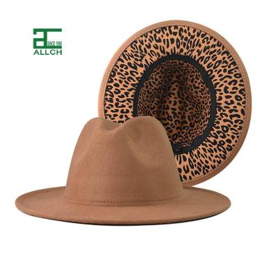 China ALLCH RTS Eco-Friendly Unisex Wide Brim Color Custom Plain Imitate Wool Fedora High Quality Panama Fedora Hat for sale