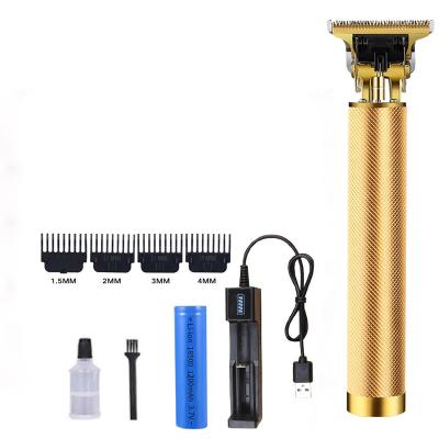 China Dismountable Replaceable 18650 Battery Metal Shell Household Rechargeable Battery Electric Haircut Clippers Machine for sale