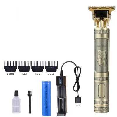 China Shell Replaceable 18650 Battery Metal Rechargeable Battery RTS Retail Electric Clippers Professional Hair for sale