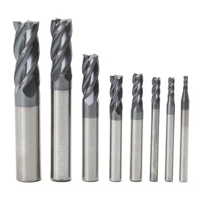 China CNC Lathe Machine 4 FLUTE CARBIDE END MILLING SET TUNGSTEN STEEL CUTTER TOOL for sale