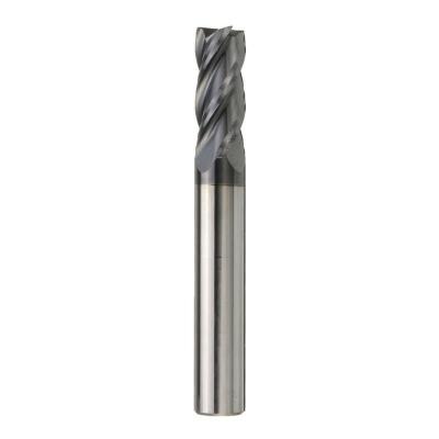 China CNC Lathe Machine 10MM Tungsten Carbide End Mill 4 Spline Leg Drill HRC50 75MM Length Flat Bottom for sale