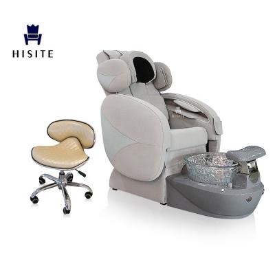 China Luxury Manicure Silla Pedicure Chair Gray Full Body Spa Modern Luxury Durable Nail Hisite Massage Salon Furniture for sale