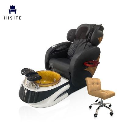 China Luxury Full Vibration Hisite Body Sillas De Pedicura Pedicure Massage Spa Chair For Sale for sale