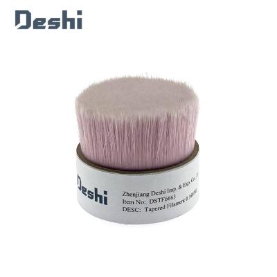 China Factory Supply Wholesale Cavity Pink Brush Synthetic Tapered Filament for sale