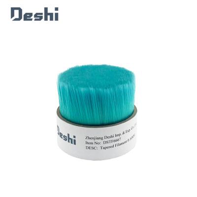 China Custom Wholesale Hollow Lake Logo Brush Factory Blue Tapered Filament for sale