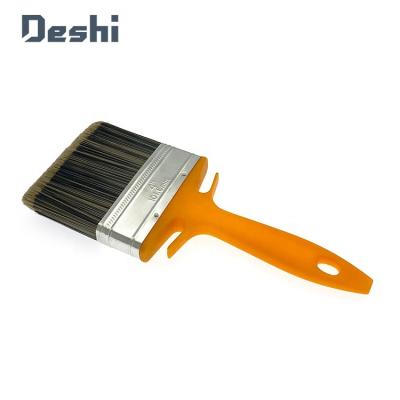 China Paint Factory Supply Orange Color Plastic Handle Paint Brush for sale