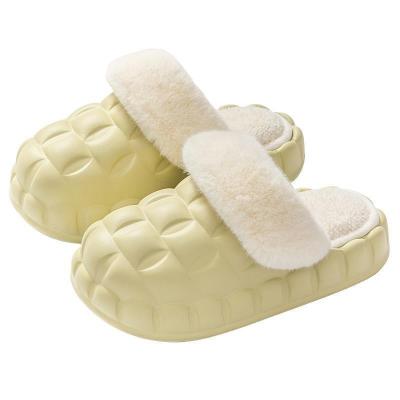 China Fashion trend new detachable tank waterproof cotton warm shoes with inner velor EVA Slipper for sale