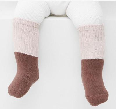 China Healthy High Quality Non - Fluorescent Non - Fluorescent And Non - Slip Splicing Baby Socks for sale