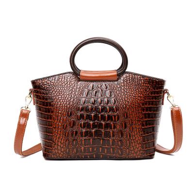 China Hot Selling Waterproof Alligator Print Handbags Color Block Cross - Body Bag Women Place Bag Shoulder Bags Handbags for sale