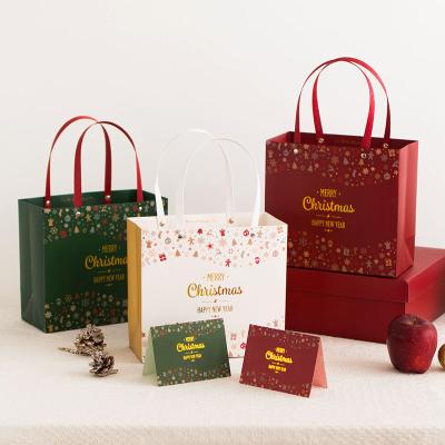 China 250GSM Handmade Christmas Gift Box Wholesale Custom Paper Bag for sale